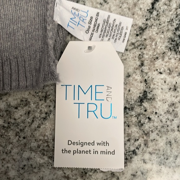 Gray Scarf + Head Band Set - Picture 2 of 3